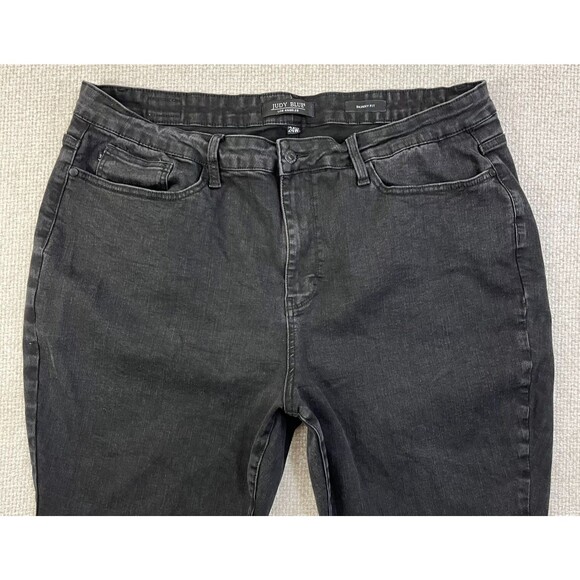 Judy Blue Skinny Fit Jeans Women's Size 24W Black Stretch - Picture 2 of 13